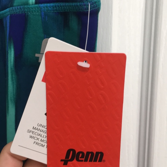 Blue and green running leggings - Picture 2 of 4